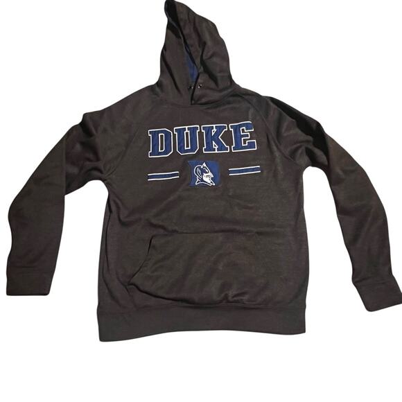 Men's Colosseum Duke Blue Devils Hoodie Sweatshirt Gray Heather Graphite Medium - Picture 1 of 10